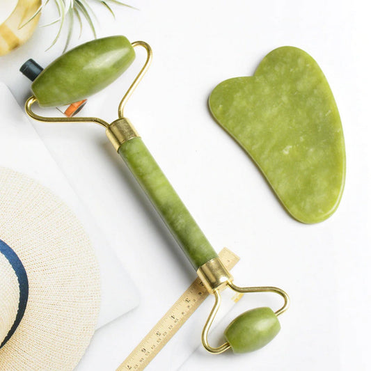 Jade Roller And Gua Sha Set
