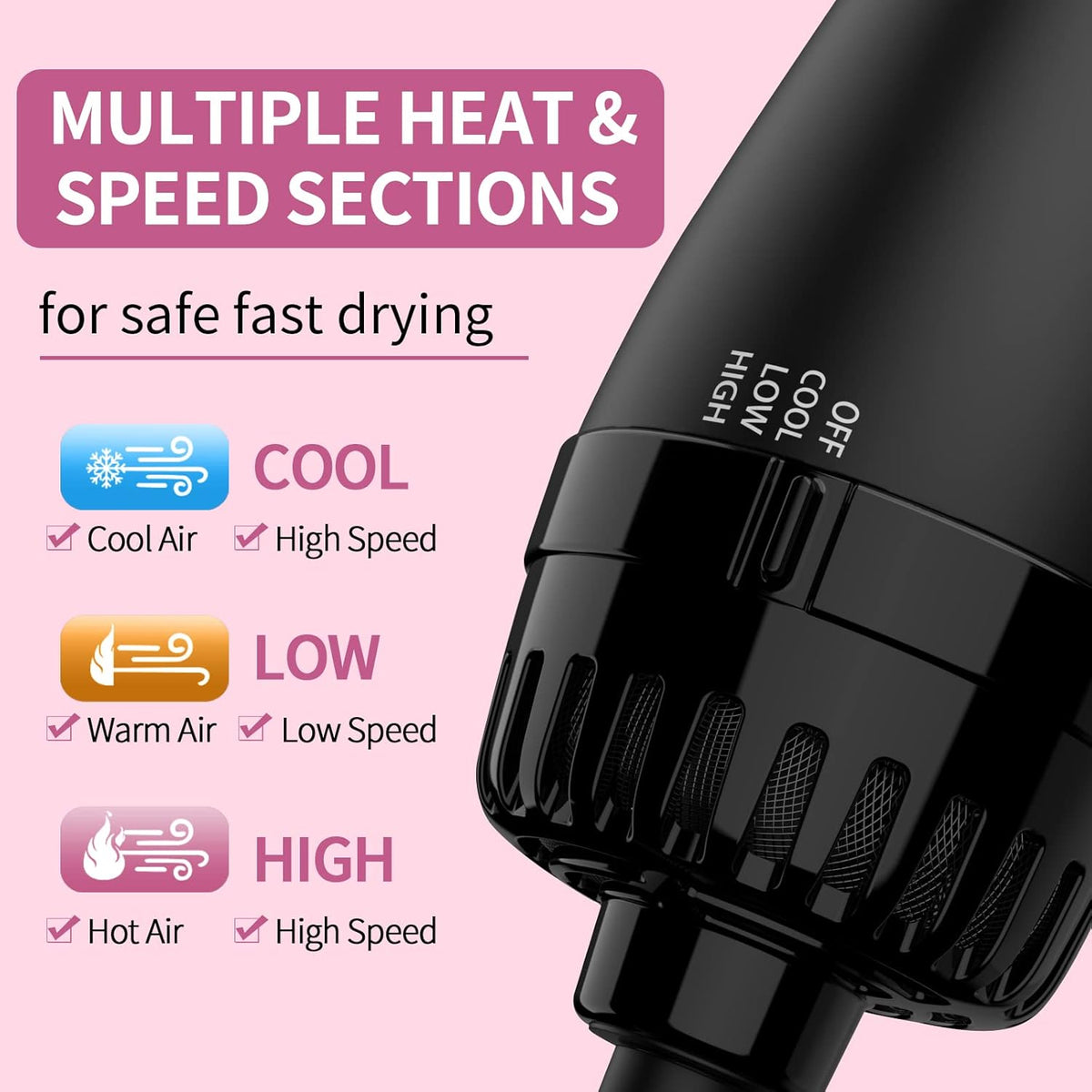 Advanced Hot Air Brush Dryer & Styler