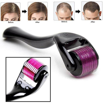 Derma Roller & Scalp Massager Brush (Combo)